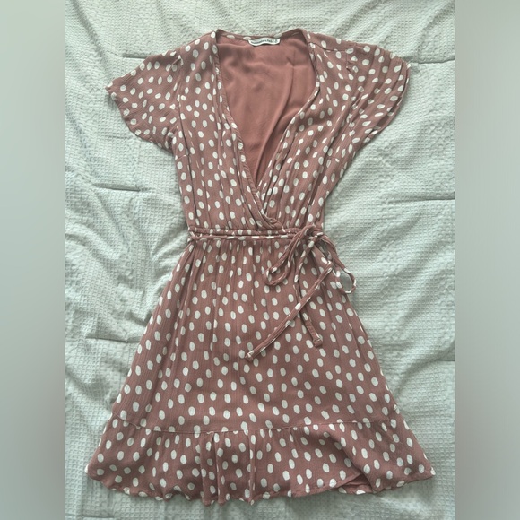 Abercrombie Pink Wrap Dress - Picture 1 of 6